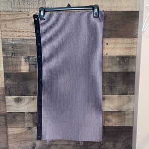 Lululemon Vinyasa Scarf *Rulu Hyper Stripe Mauvelous Heathered Black Gray